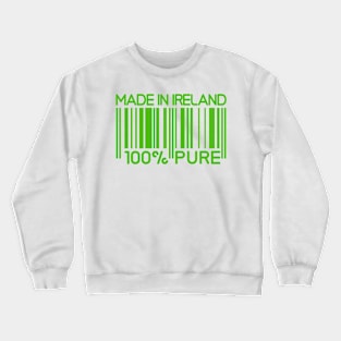 Made in Ireland, kelly green on white Crewneck Sweatshirt